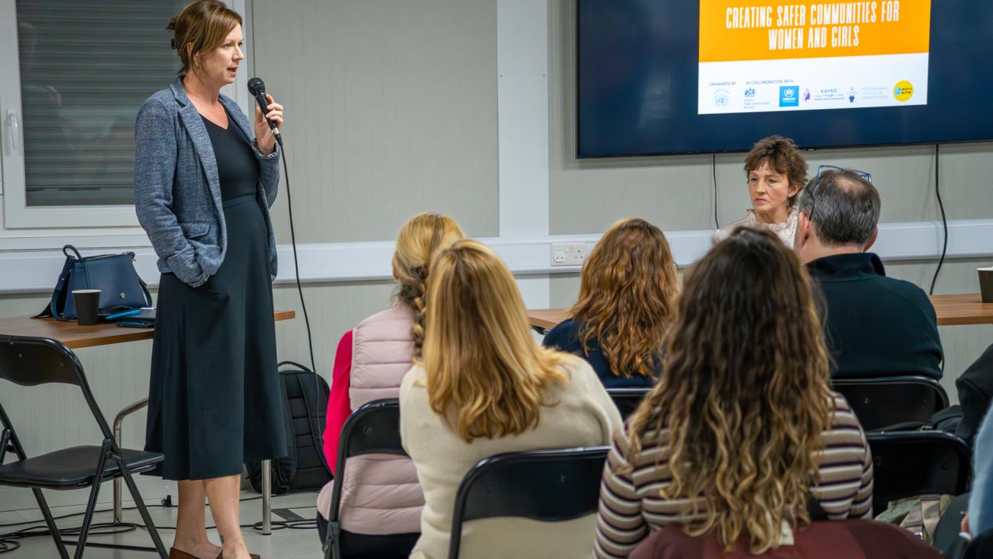 Lauren McAlister during event with CSOs