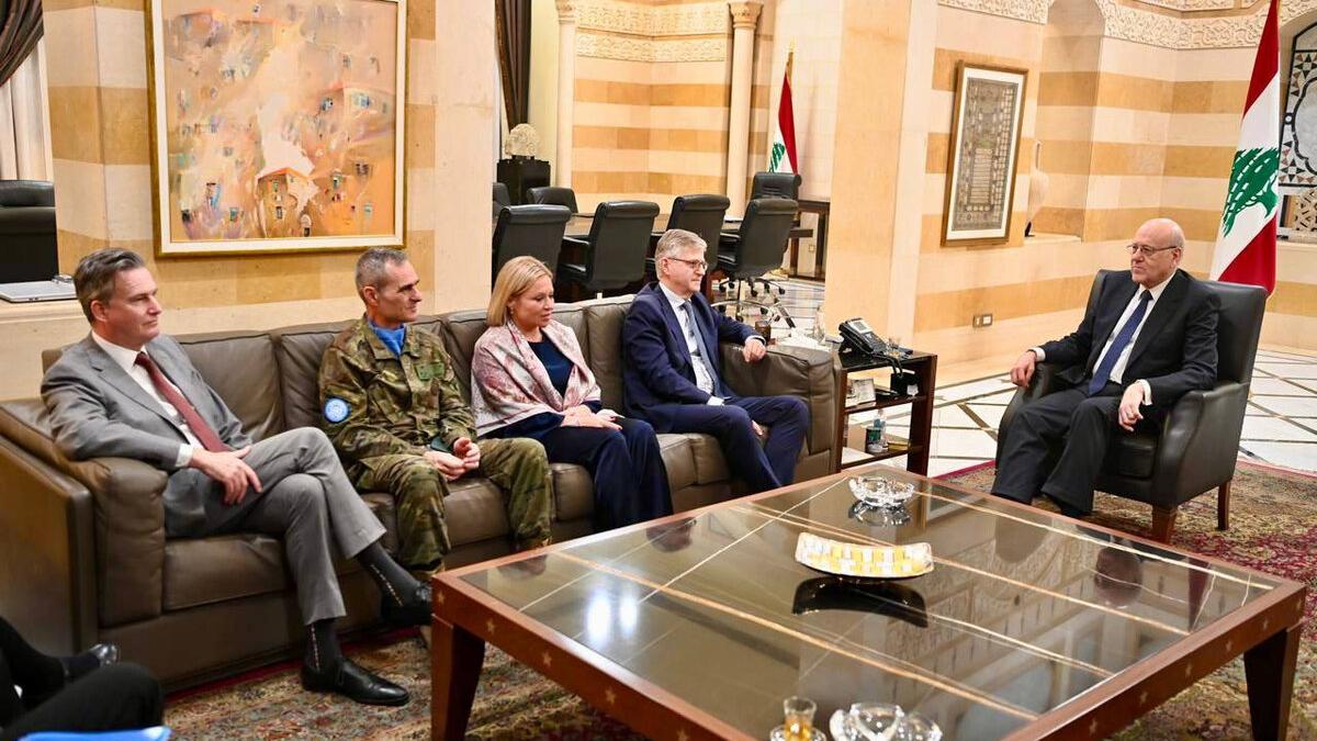 Jean-Pierre Lacroix speaks with high level representatives.