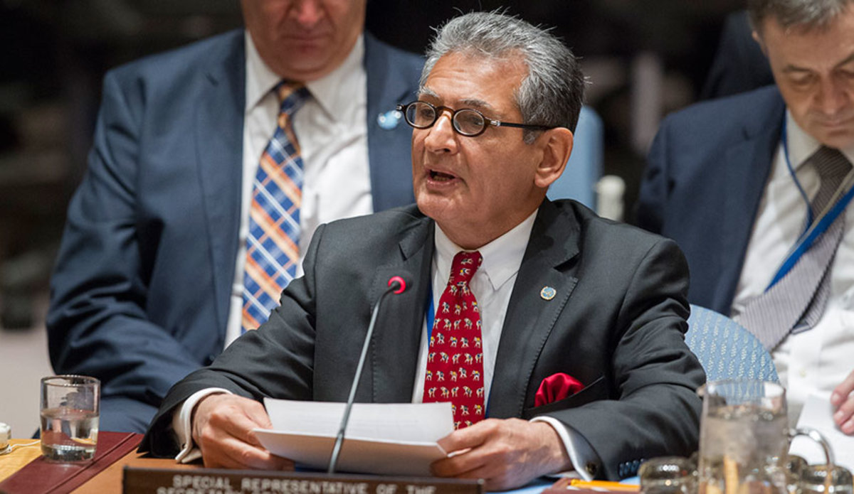 Farid Zarif, of Afghanistan, as Special Representative for Liberia and head of the UNMIL