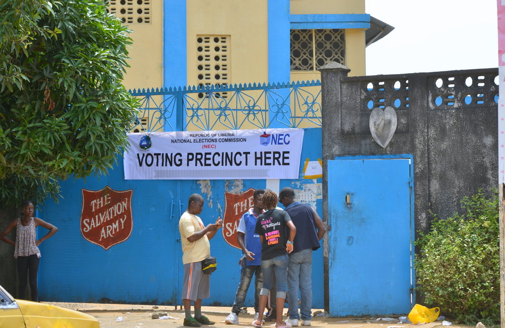 10 October 2017, Monrovia – A view from the voting process in a voting precinct in Monrovia on the day of the Presidential and House of Representative Elections 2017. ©UNMIL Photo: Shpend Berbatovci