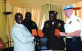  UNMIL Hands Over Code of Conduct Handbooks to Immigration Authority