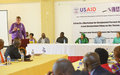 UNMIL DSRSG Vrey joins President Sirleaf at an assets declaration workshop 