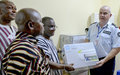 UNMIL hands over equipment to Liberia Drug Enforcement Agency