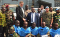 UNMIL hands over explosive ordnance disposal equipment to the Armed Forces of Liberia