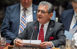 Farid Zarif, of Afghanistan, as Special Representative for Liberia and head of the UNMIL